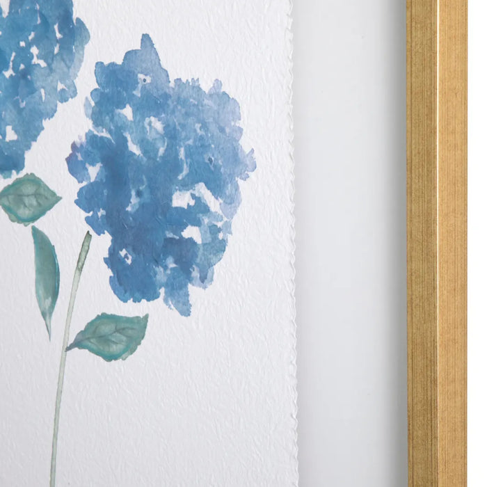 4-Set Blue Florals Wall Art