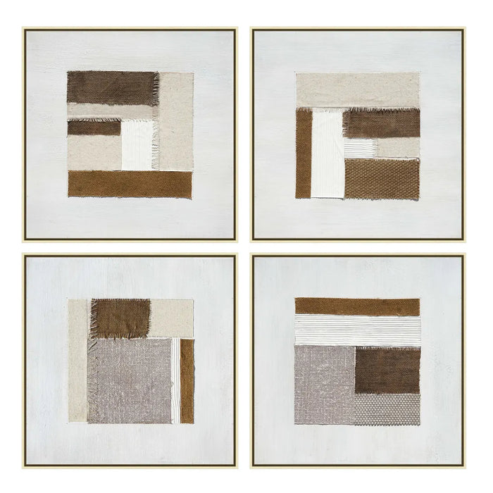 4-Set Soft Neutrals Colors Wall Art