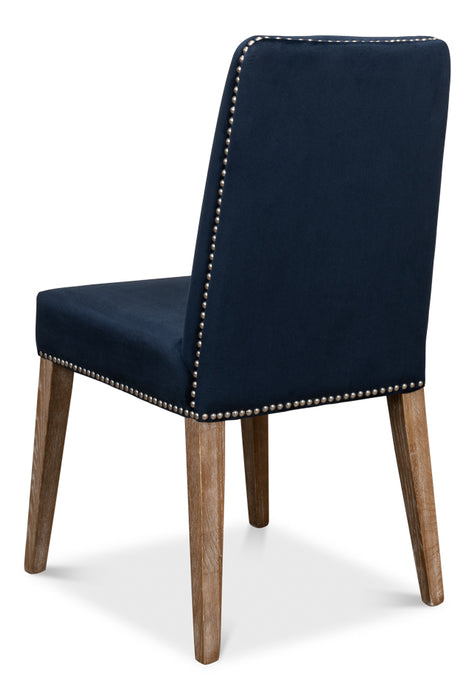 Navy Blue Upholstered Side Chair