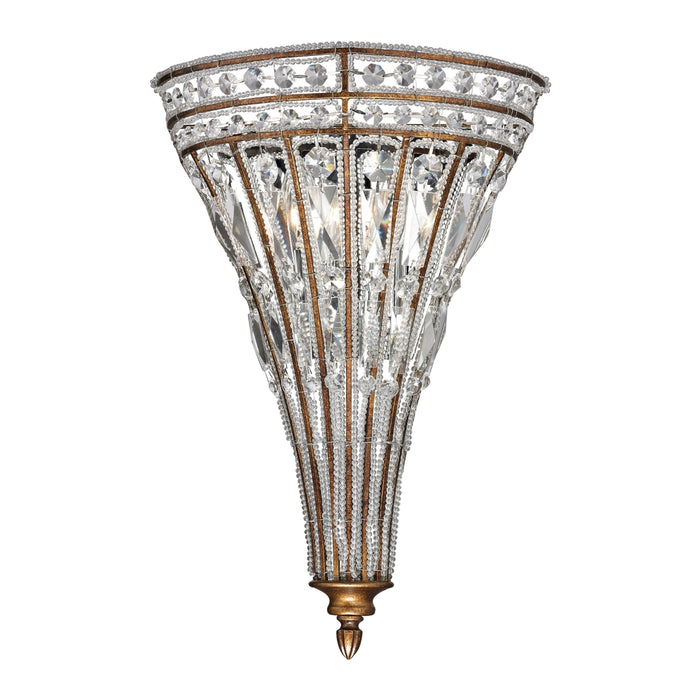 2-Light French Crystal Sconce