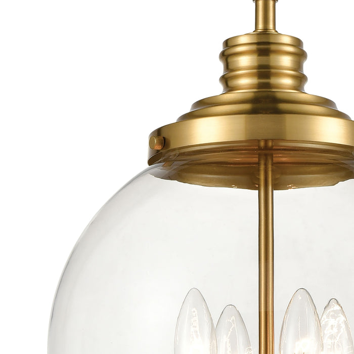 Globe Brass Pendant