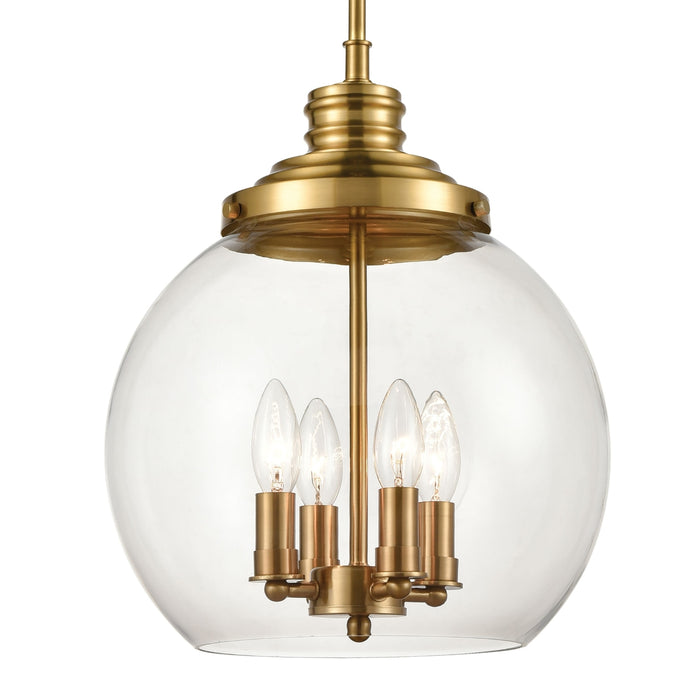 Globe Brass Pendant