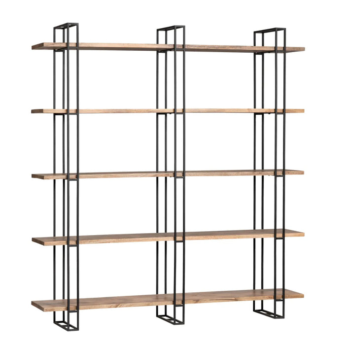 5-Layer Natural Bookshelf