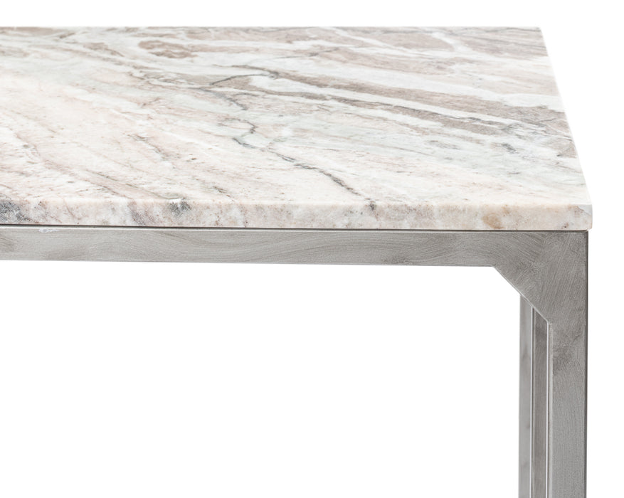 Silver Antique Marble Desk