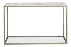Silver Marble Console Table