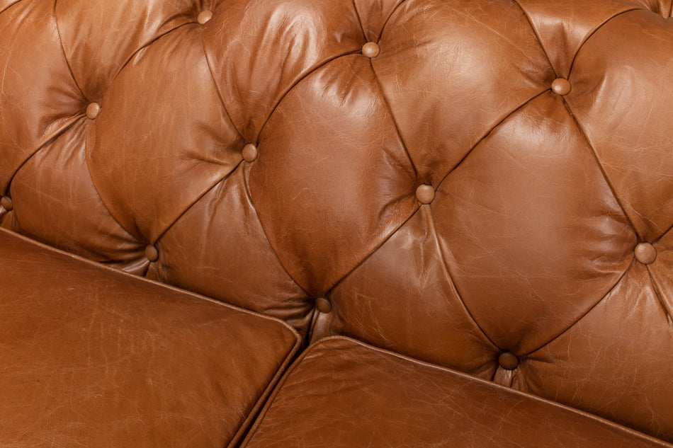 Vienna Brown Upholstered Sofa