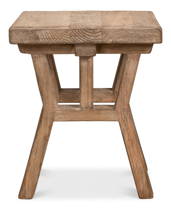 Natural Aged Tan Side Table