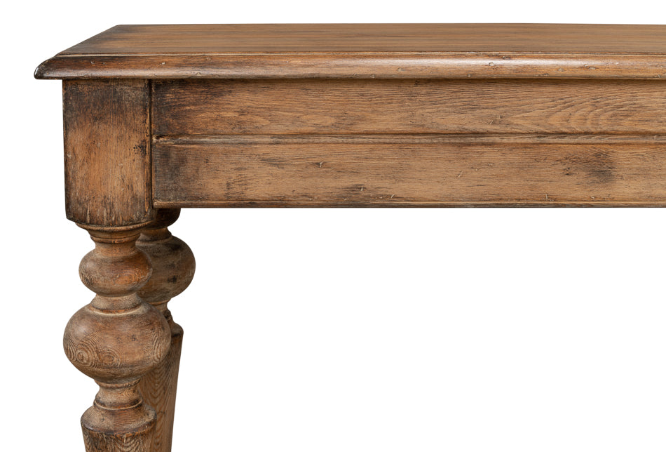 Transitional Brown Console Table