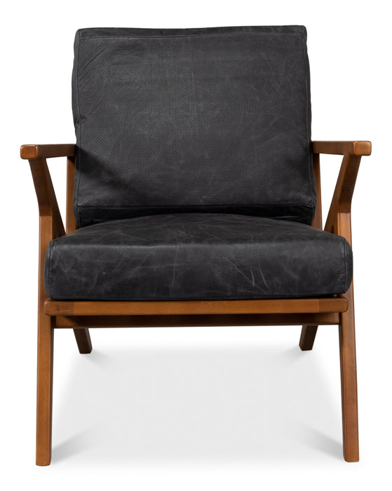 Midcentury Classic Black Chair