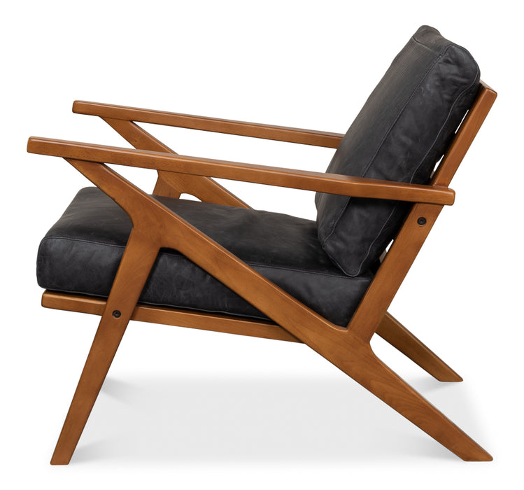 Midcentury Classic Black Chair