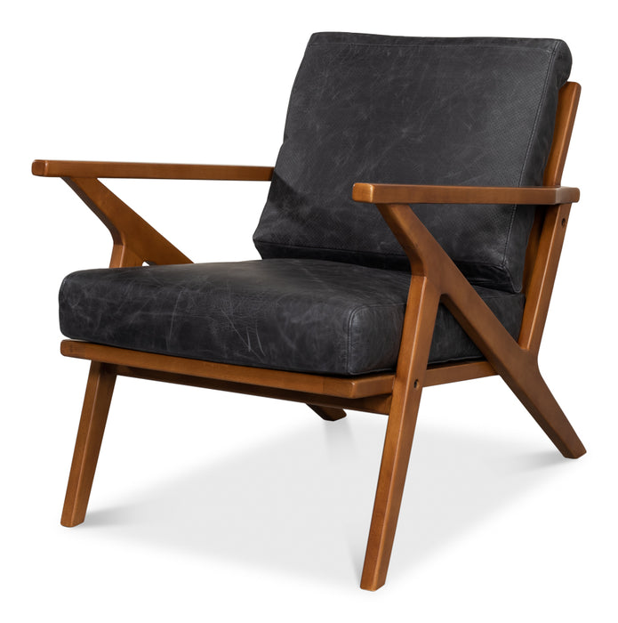 Midcentury Classic Black Chair