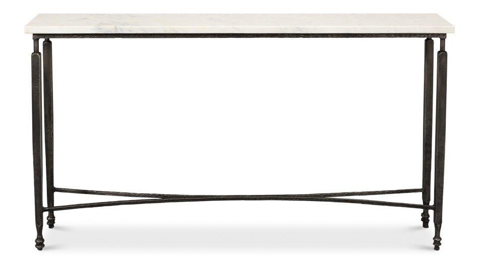 White Banswara Marble Console Table