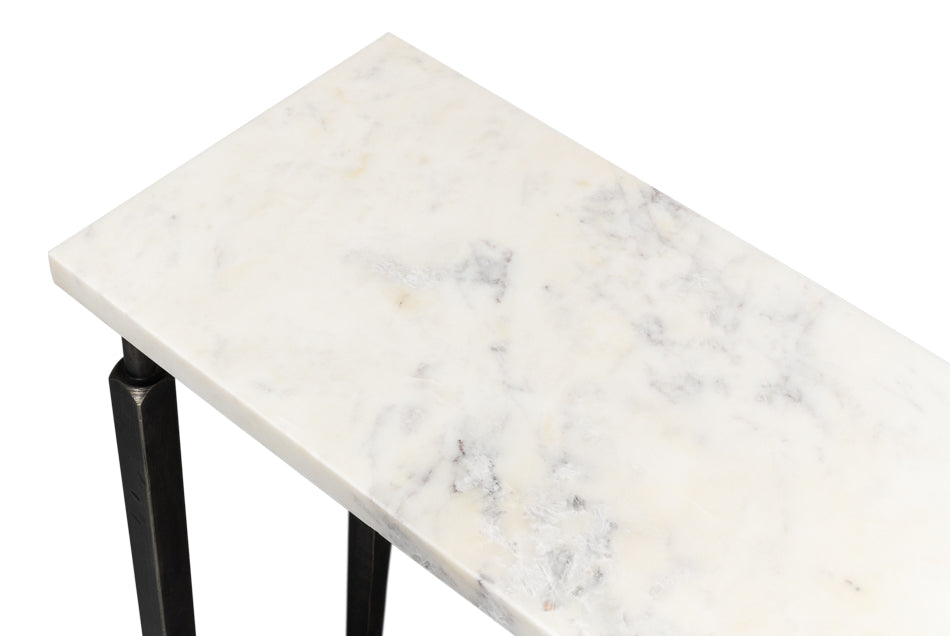 White Banswara Marble Console Table