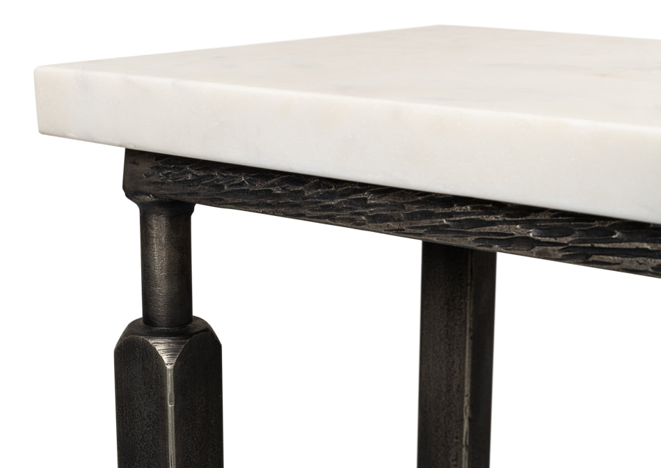 White Banswara Marble Console Table