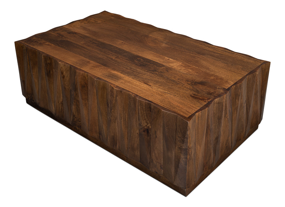 Rustic Barn Wood Square Coffee Table