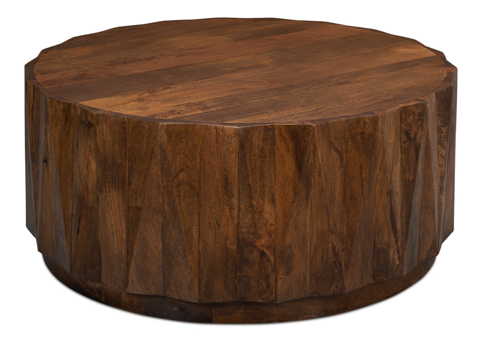 Round Barn Wood Coffee Table