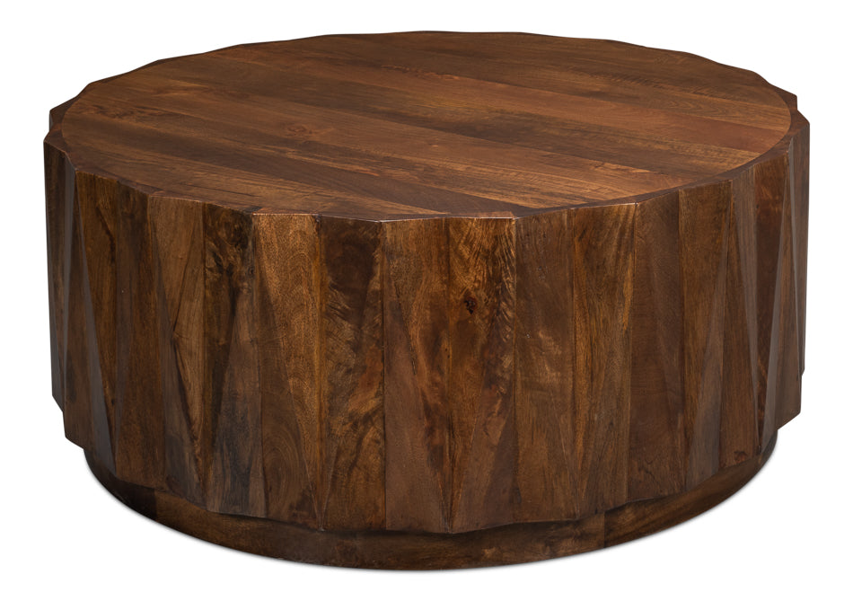 Round Barn Wood Coffee Table