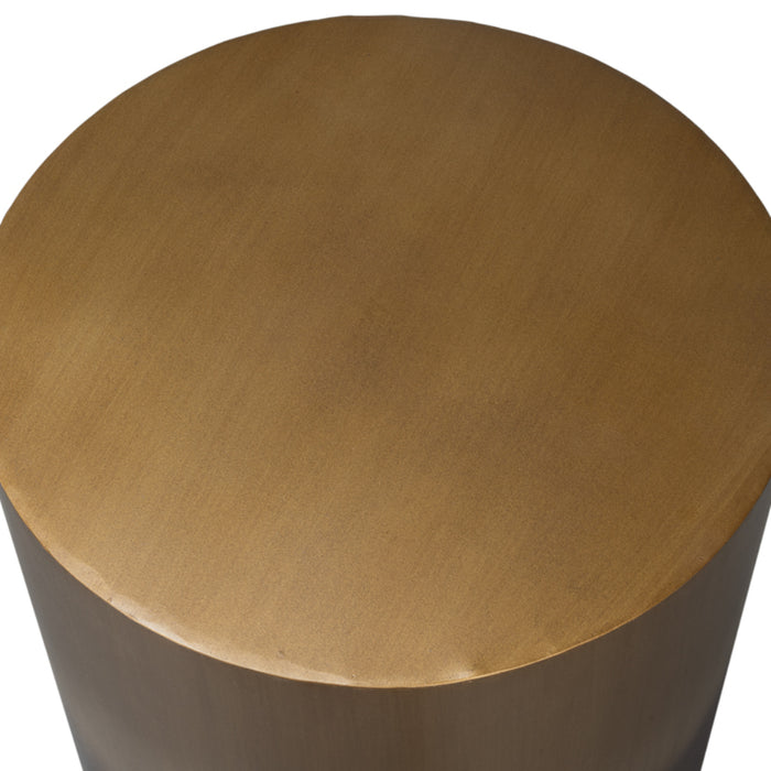 Ash Burnt Gold Finish End Table