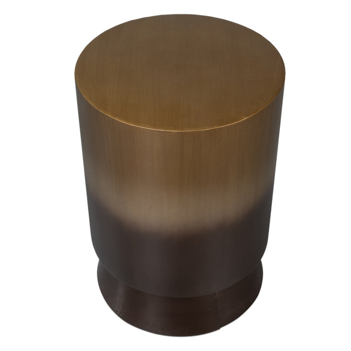 Ash Burnt Gold Finish End Table