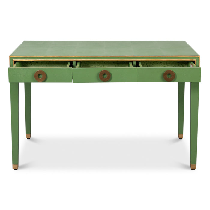 Green and Lining Gold Desk