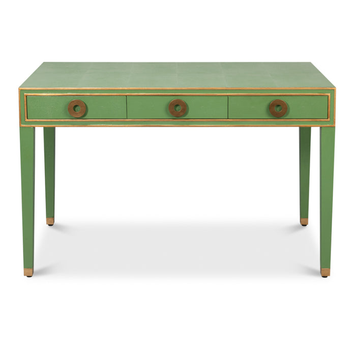 Green and Lining Gold Desk