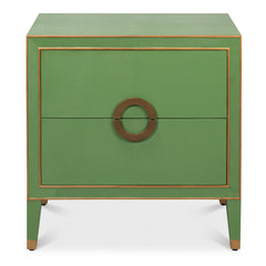 Green and Lining Gold Night Stand