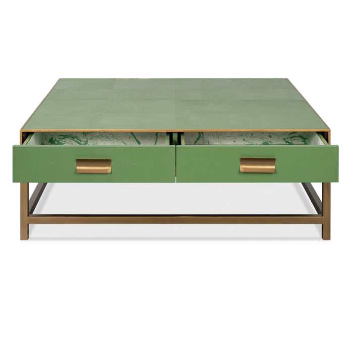 Green and Lining Gold Coffee Table