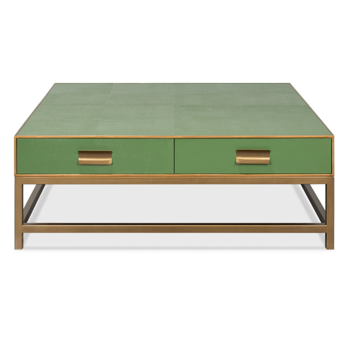 Green and Lining Gold Coffee Table