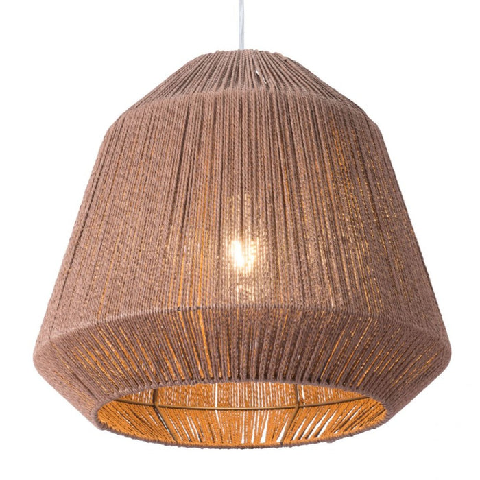 Brown Paper Rope Ceiling Lamp