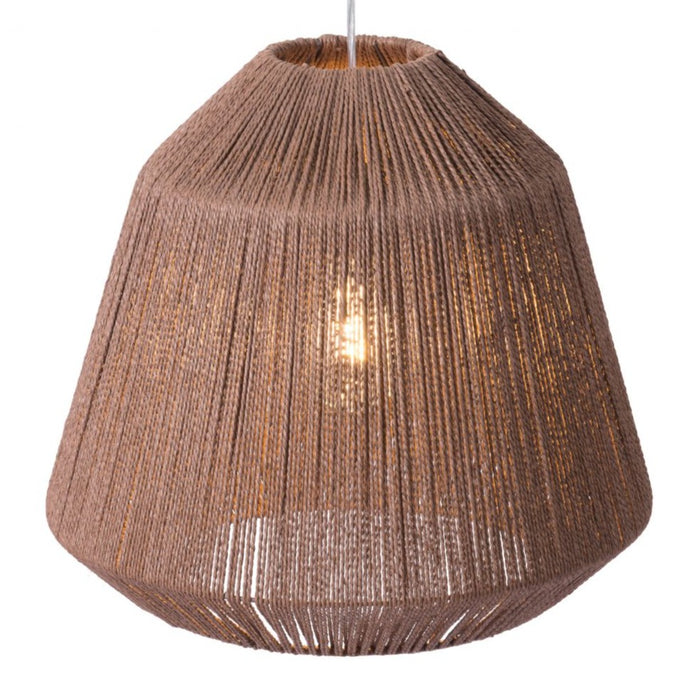 Brown Paper Rope Ceiling Lamp