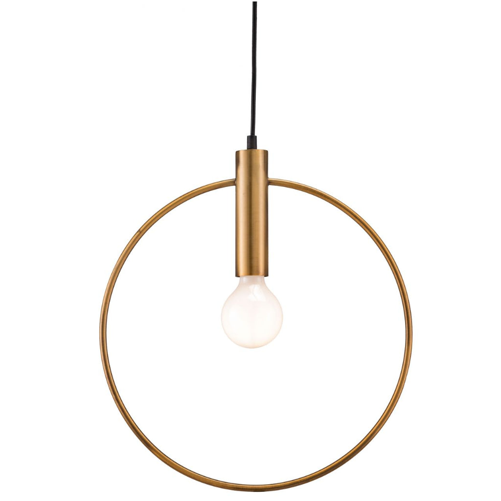 Rounded Brass Ceiling Lamp