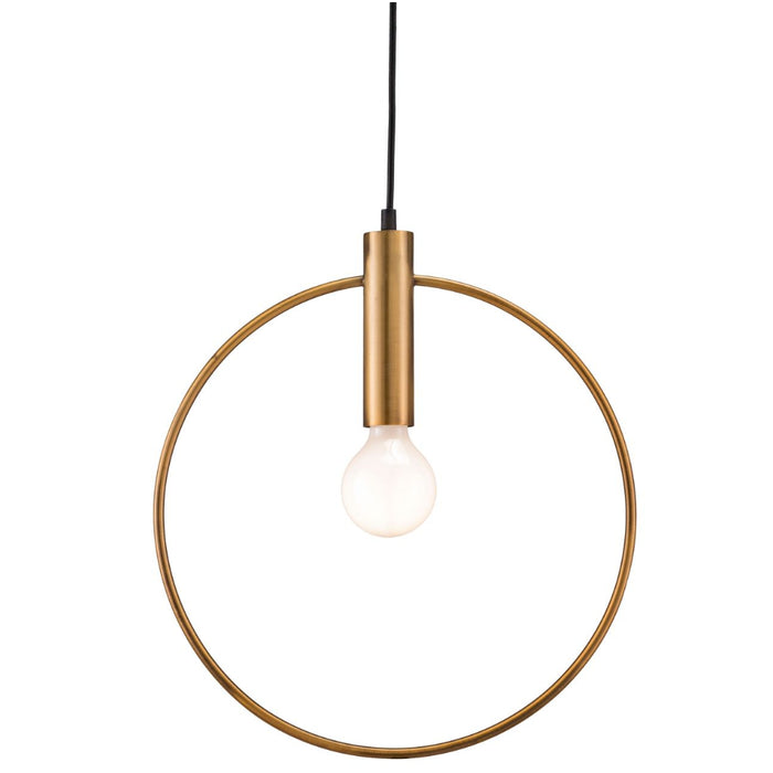 Rounded Brass Ceiling Lamp