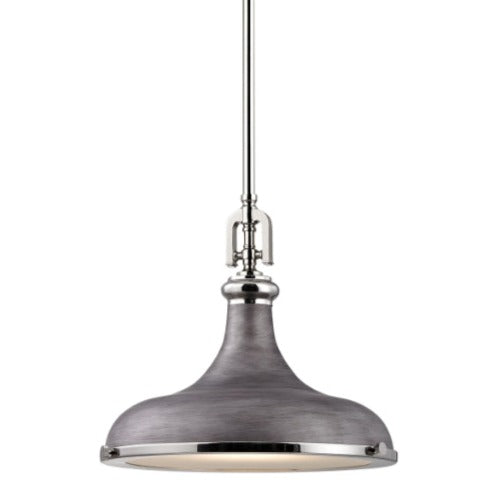 Modern Glass Diffuser 1-Light Pendant