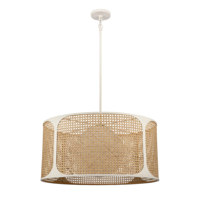 Natural Wicker 1-Light Chandelier