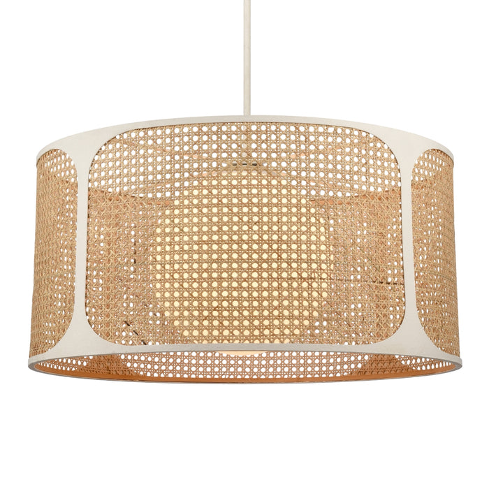 Natural Wicker 1-Light Chandelier