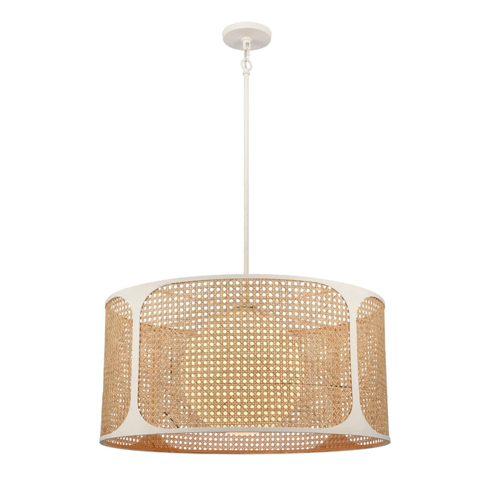 Natural Wicker 1-Light Chandelier