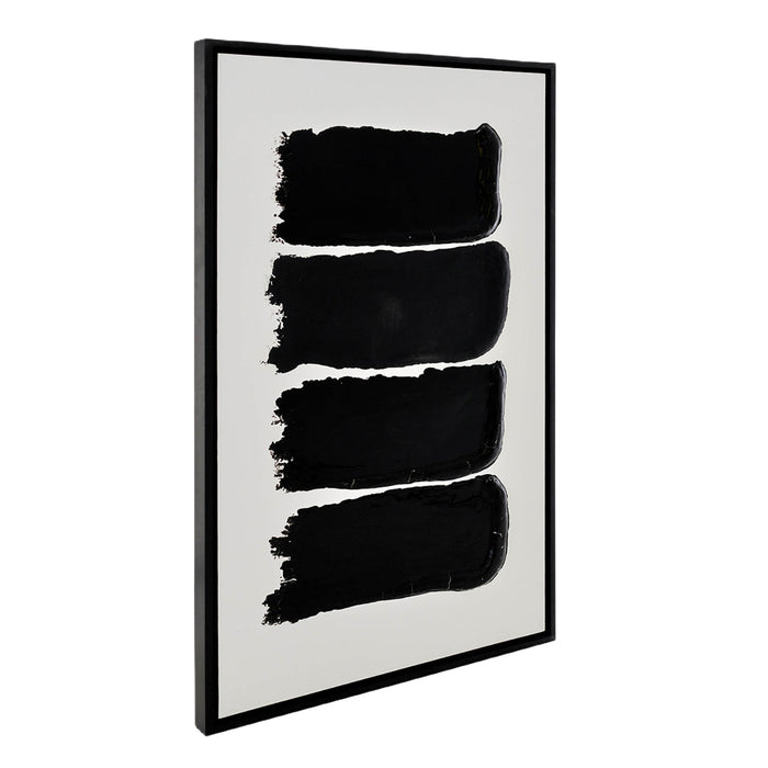 Paint Splash Black and White Ingot Artwork