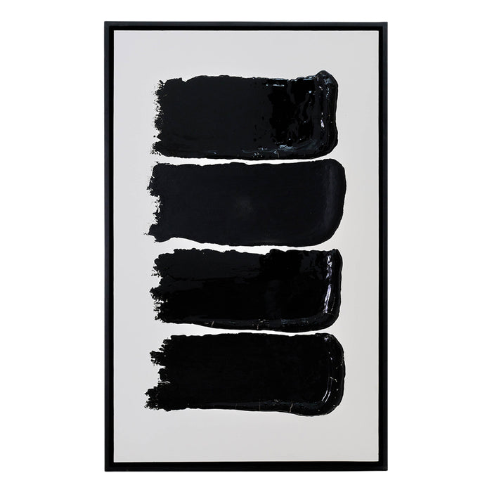 Paint Splash Black and White Ingot Artwork