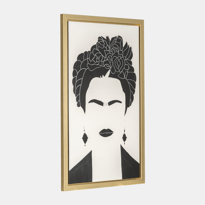 Black and White Self-Portrait Wall Art