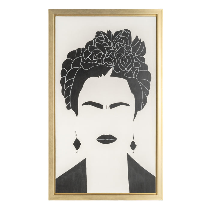 Black and White Self-Portrait Wall Art