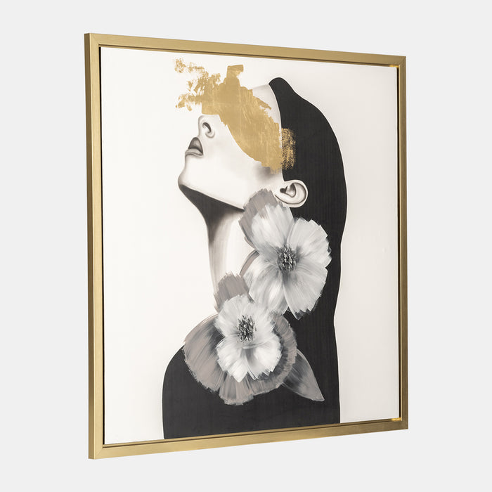 Woman with Flowers Wall Art