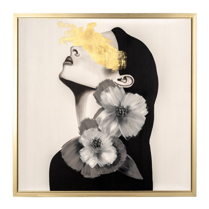 Woman with Flowers Wall Art