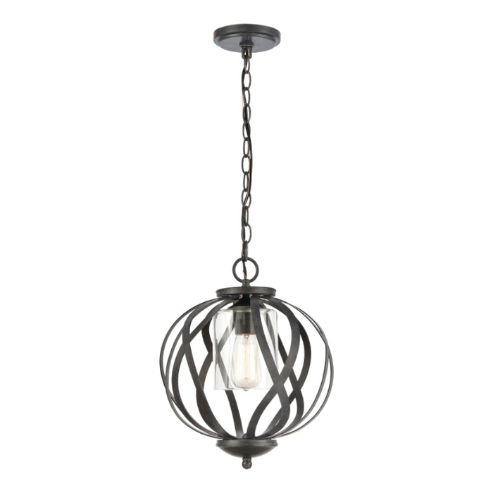 Twisted Metal Frame Pendant Light