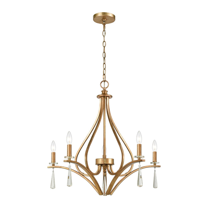 Flared Accent 5-Light Chandelier