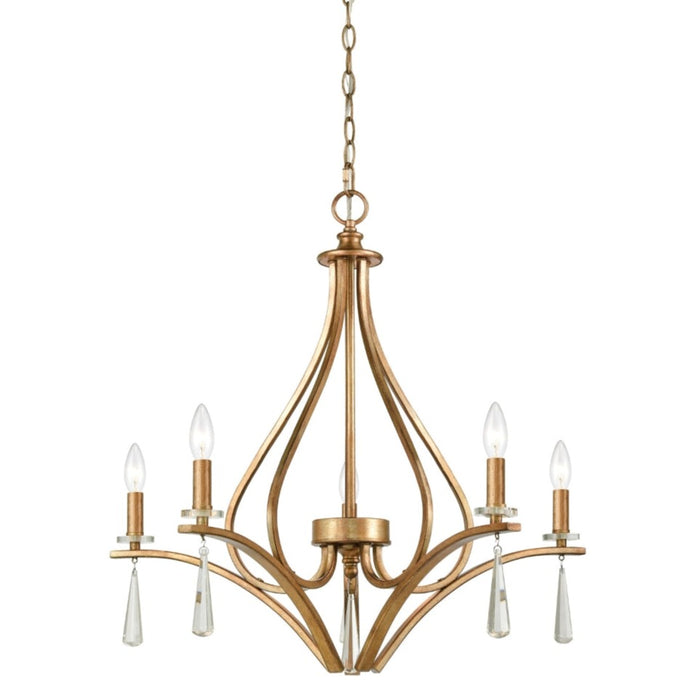 Flared Accent 5-Light Chandelier