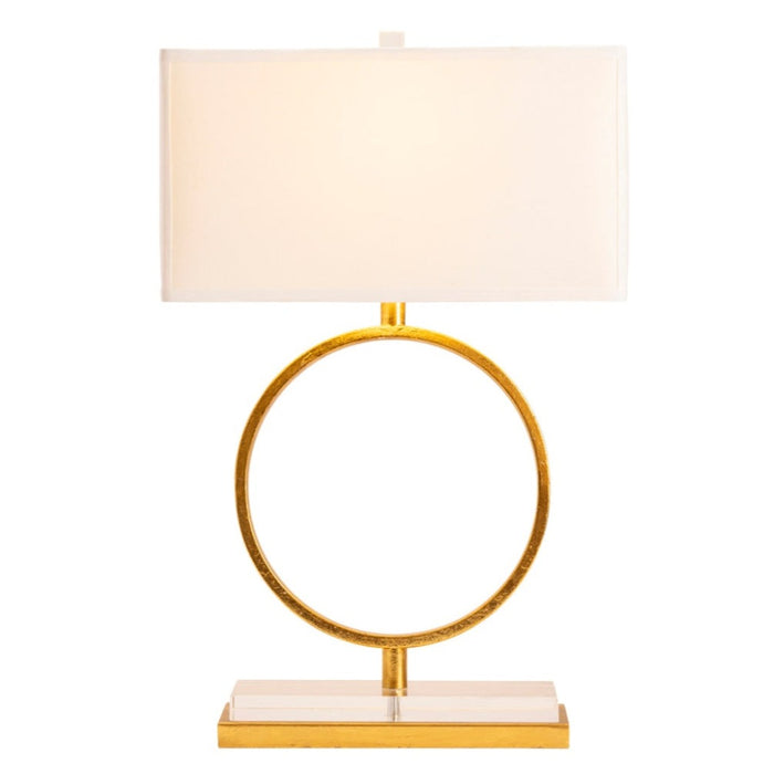 Gold Circle Table Lamp