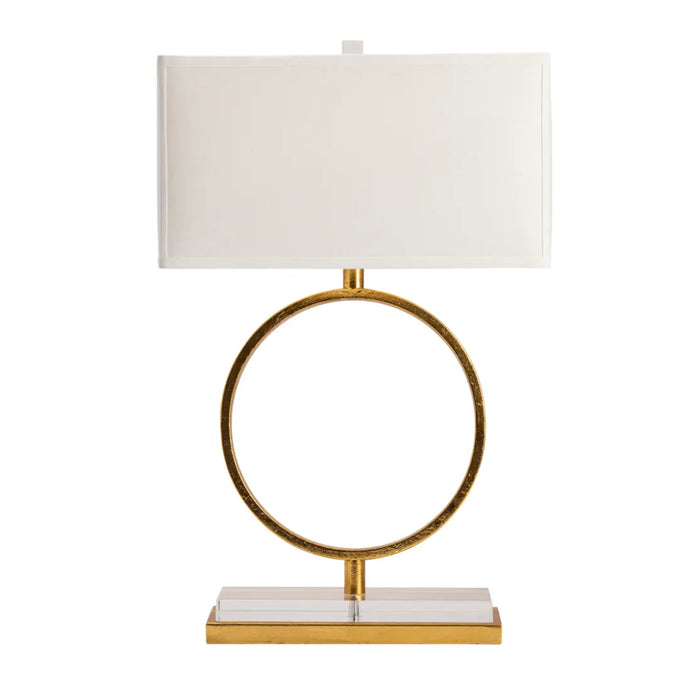 Gold Circle Table Lamp