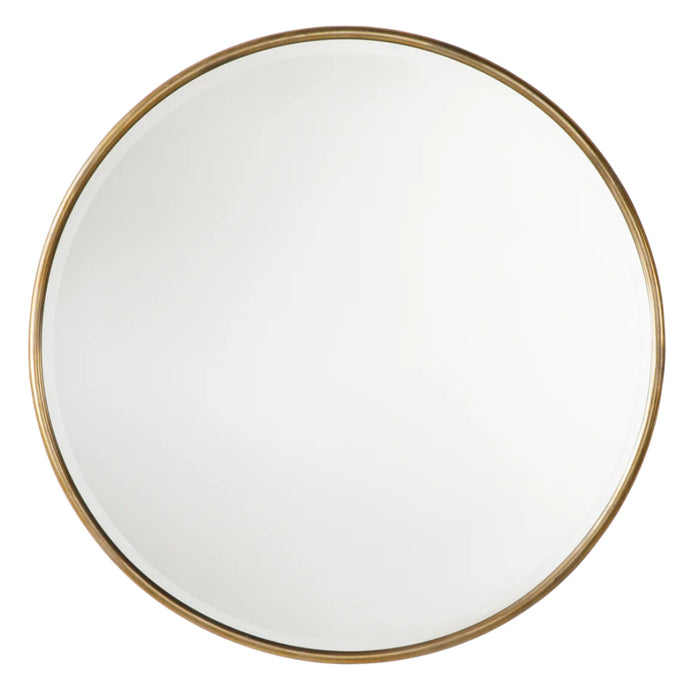 Antique Gold Round Mirror