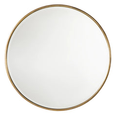 Antique Gold Round Mirror