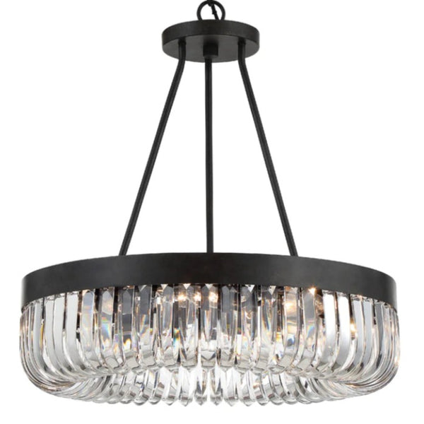 Modern Curved Crystal Chandelier